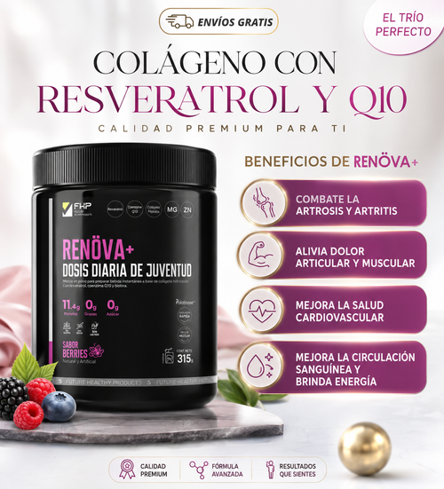 COLÁGENO RENOVA + Biopéptidos Activos + 21 Vitaminas